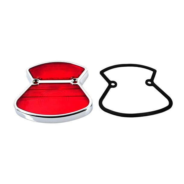 Lentille de feu arrière NTS Parts avec cadre 432-16.722 pour Zündapp Super Combinette, Sport Combinette type 433 437 510