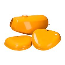 Saharabruine brandstoftank en zijdekselset voor Simson S50, S51, S70
