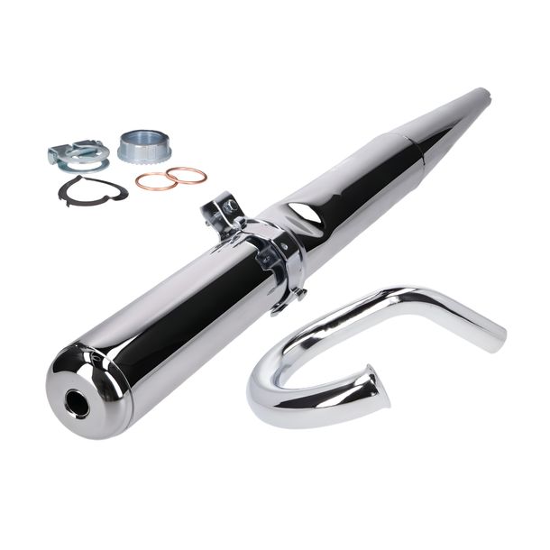 Auspuff Kit Enduro 28mm mit Gegenkonus für Simson S50, S51, S70, S53, S83