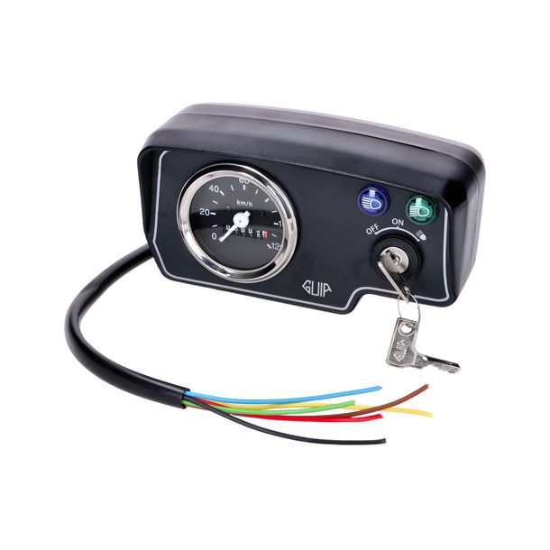 Cockpit mit Tacho und Zündschloss 60mm für Puch Maxi – Bild 2