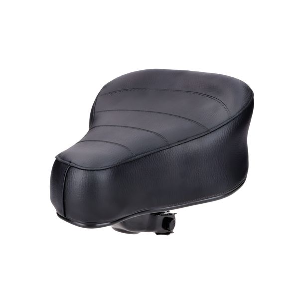 Saddle/seat with suspension, quilted synthetic leather for Kreidler moped