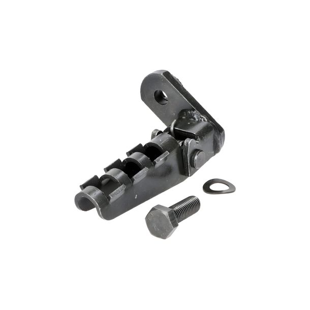 Reposapiés derecho plegable negro, 2540-12-305-2159 para Hercules K 125 BW V2, K 180 BW