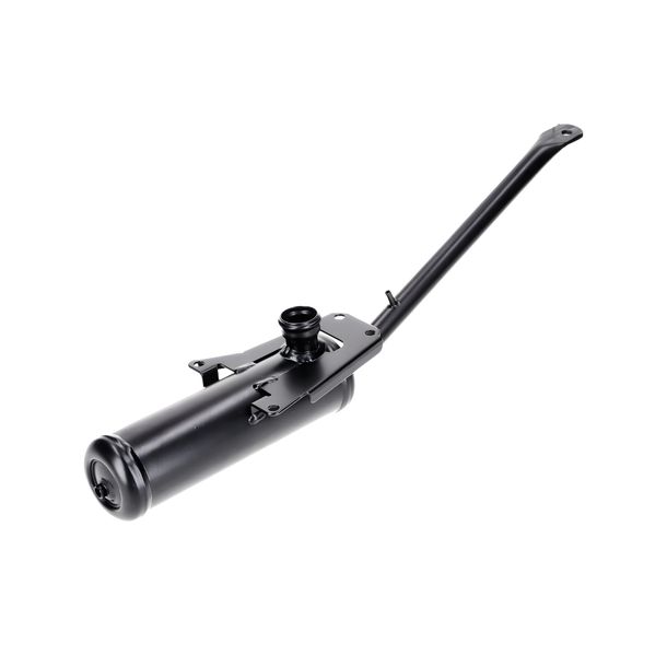 Black metal exhaust for Hercules saxonette