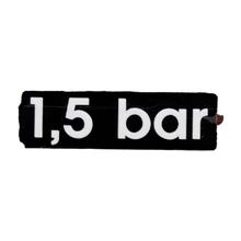Aufkleber 1,5 bar Schwarz Weiß für Hercules, K 125 BW V1, V2
