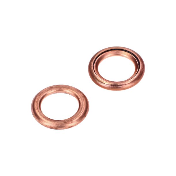 Anello di tenuta in rame 2 pezzi per serbatoio uova Kreidler Flory MF 12, 13, 20, 22, Florett LF, LH