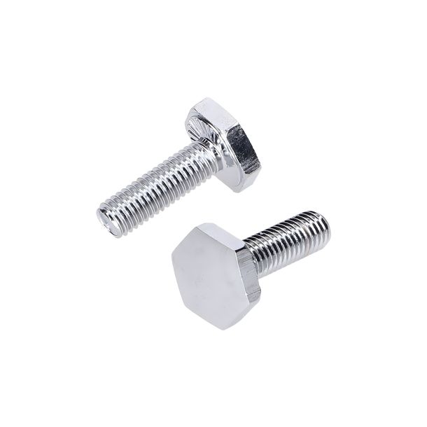 Chrome front fork screw set for Puch Maxi