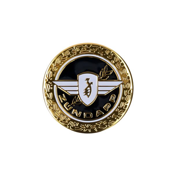Aufkleber Emblem Ø 64mm rund gold glänzend für Zündapp