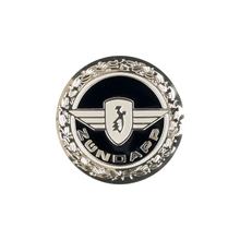 Aufkleber Emblem rund 64mm silber glänzend für Zündapp