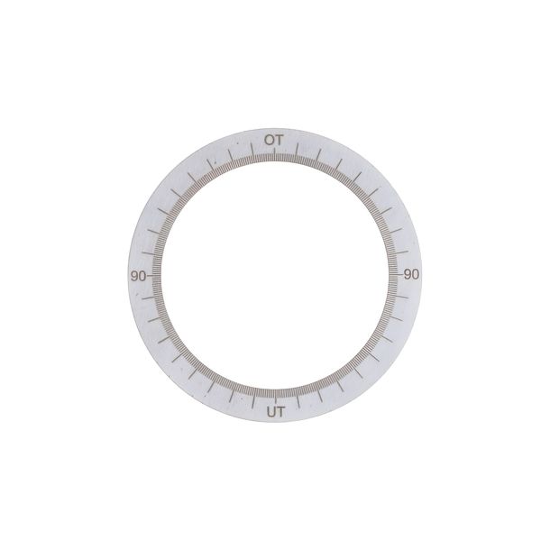Stainless steel ignition degree disc for Piaggio moped