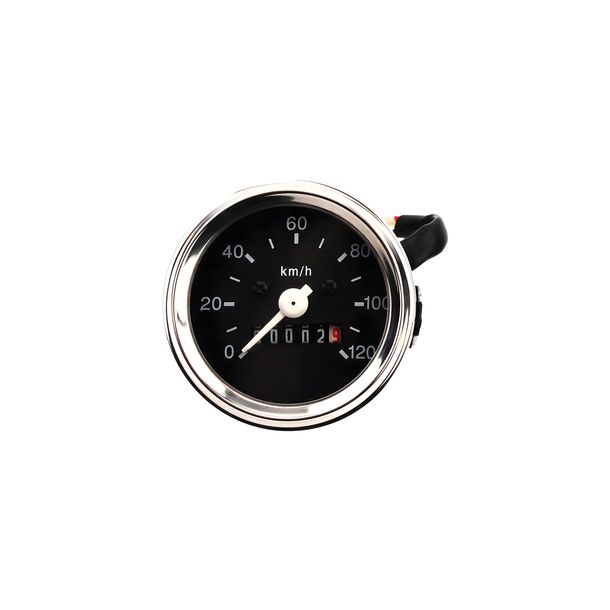 Speedometer 60 mm chrome ring 120 km/h for Kreidler, Puch Maxi, Sachs, Zündapp