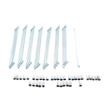 Set de rayons chromés WWS Clover 161 x 2,6 mm avec embout, 36 pièces pour Zündapp KS 50, Sport Combinette