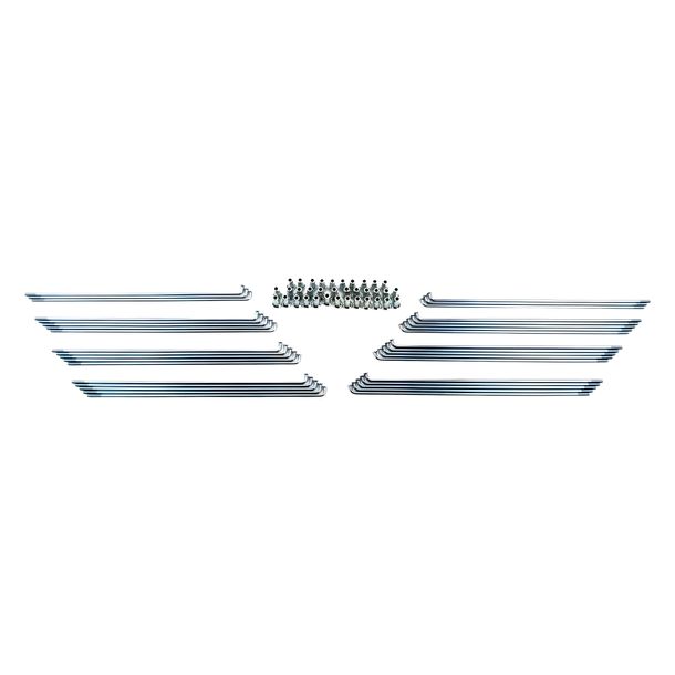 Set de rayons WWS Kleeblatt Chrome 191 x 2,9 mm avec embout, 36 pièces pour Puch Maxi, Zündapp, Kreidler