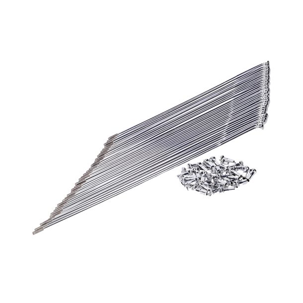 Set de rayons WWS Kleeblatt Chrome 212 mm 211 mm pour Hercules 221 MFHT