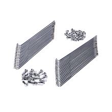 Set de rayons chromés WWS Clover 148 mm avec embout, 36 pièces pour Kreidler Florett RS K54/53