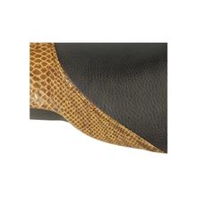 Funda de asiento SIP de piel de serpiente negro/marrón para MBK, YAMAHA Nitro, Aerox