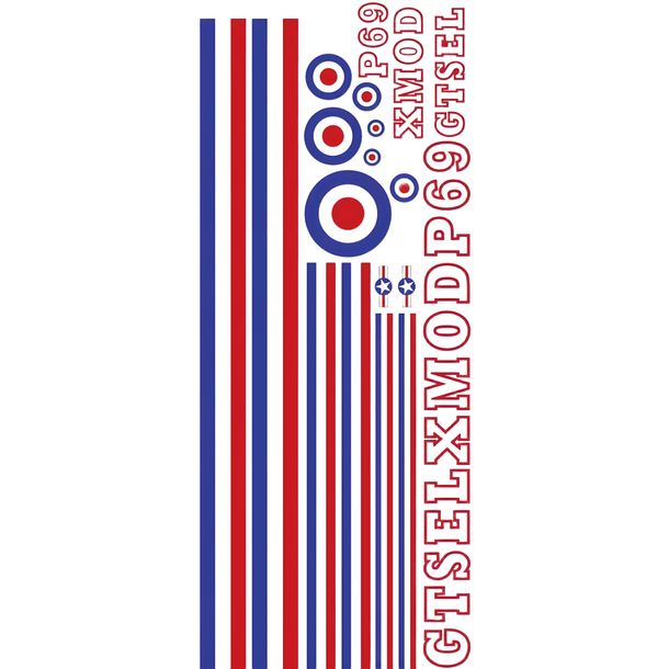 SIP „MOD” stickerdecoratieset 1250x750mm 39-delig
