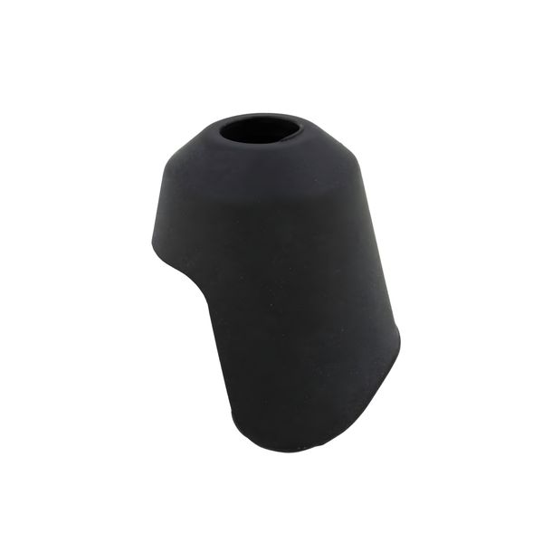 Zwarte rubberen spiegel SIP links voor Vespa Primavera, Sprint 50-150ccm