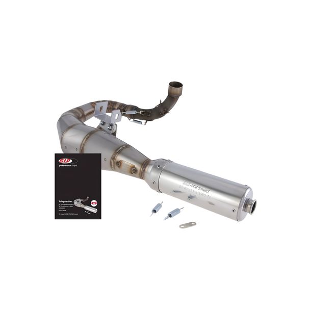 Échappement racing en acier inoxydable SIP Legal Legal pour Vespa 200 Rally, P200E, PX200 E, Lusso