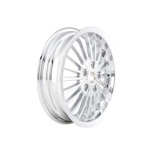 SIP Legal 3.00 Ø 12 pollici in alluminio cromato 20 raggi KBA 50336 per Vespa GTS, GTS Super, GTV, GT 60, GT, GT L 125-300ccm