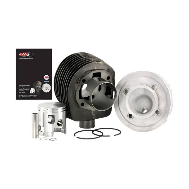 SIP Legal by POLINI 177 cc grey cast iron Ø 63 mm racing cylinder for Vespa 125 GTR 2°, TS, 150 Sprint 2°, V, Super 2°, PX125-150, PE, Lusso 1989