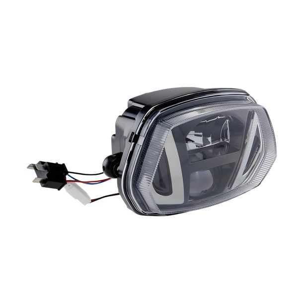 Faro a LED SIP Performance Black Edition con numero E per Vespa Sprint 50-150cc 2T, 4T 2013-2018