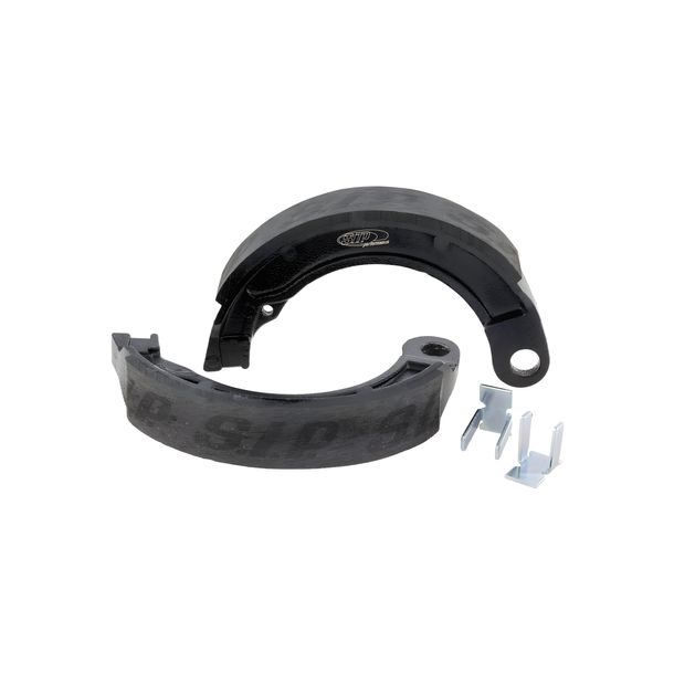 Mâchoires de frein noires SIP Performance 8 pouces 23 mm pour Vespa 125 V1-33, VM, VN, VNA, VNB1-3T, 150 VL, VB, VBA, VBB1T, VGL1
