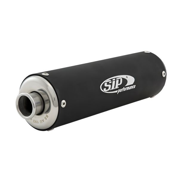 Endschalldämpfer SIP Performance NG 2.0, 270x77mm Aluminium schwarz matt für Vespa Classic P S VBX1T Cosa PX E VIX1T GT VNT VBA Rally VNL GTR 1 VNA Super