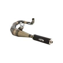 SIP Performance 2.0 steel aluminum matt black racing exhaust for Vespa 125 GT, GTR, TS, 150 GL, Sprint, V, PX80-150, PE, Lusso, Cosa 1