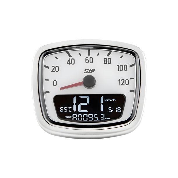 Tachometer/Speedometer SIP Performance 2.0 120 km/h 12,000 rpm for Vespa VNA VNB