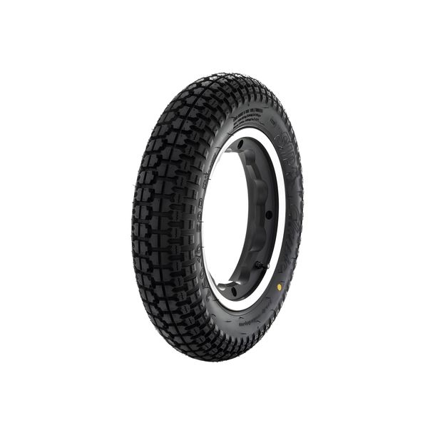 Ruota completa SIP Performance Classic 3.50-10 in alluminio nero Ø 10 pollici KBA 50164 per Lambretta 125-200ccm