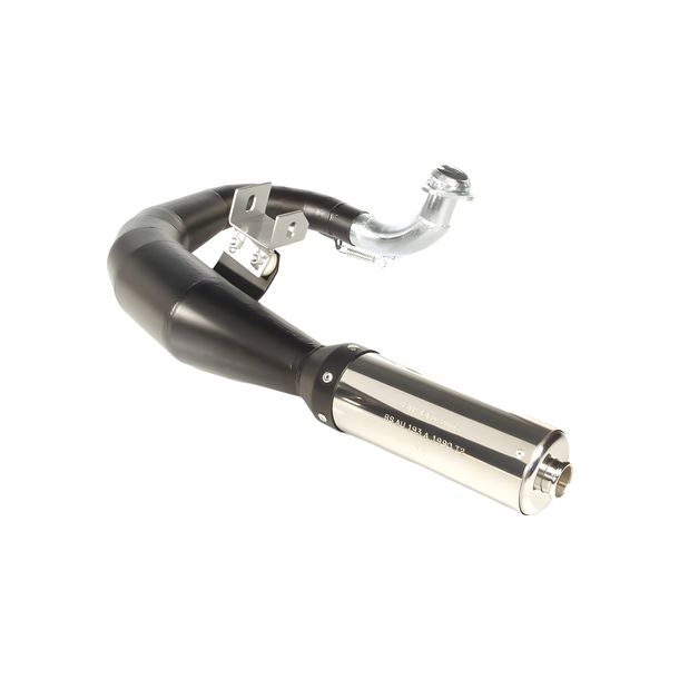 SIP Performance EVO Exhaust System, Steel, Black, Stainless Steel Silencer, Left-hand for Vespa T5