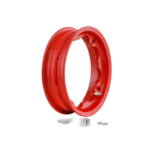 Llanta Sin Cámara Neumático Ancho SIP Performance 2.50 Ø 10 Pulgadas Aluminio rojo para Lambretta 125 LI, Special, GP, DL, 150 LI, Special, SX, GP, 175 TV, 200 TV, SX, GP, DL