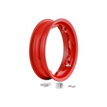 Felge Schlauchlos Breitreifen SIP Performance 2.50 Ø 10 Zoll Aluminium rot für Lambretta 125 LI, Special, GP, DL, 150 LI, Special, SX, GP, 175 TV, 200 TV, SX, GP, DL