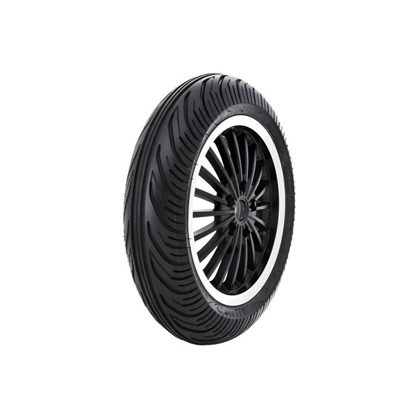 Complete wheel SIP Performance 120/70-12 Aluminium zwart mat voor Vespa GTS, GTS Super, GTV, GT 60, GT, GT L 125-300ccm