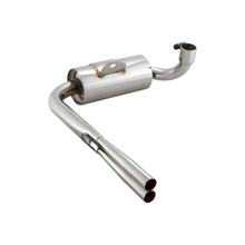 Rennauspuff SIP Performance Vintage Replika Edelstahl breitreifentauglich für Vespa 125 VNA-TS, 150 VBA-Sprint, PX80-150, PE, Lusso