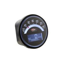 Drehzahlmesser / Tacho SIP Performance 2.0 schwarz rund 140km/h 14.000U/min für Lambretta LI 125, 150 1°, 2°, TV 175 1°