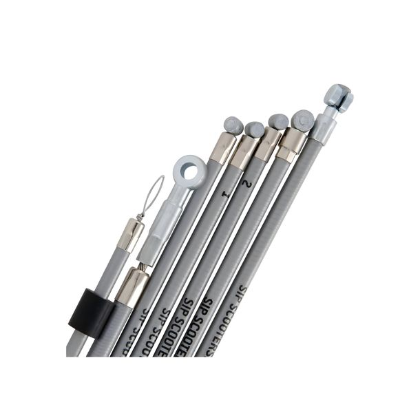 Cable Kit SIP Performance Stainless Steel for Vespa PX80-200 E Lusso