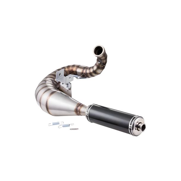 Rennauspuff SIP Performance R2 NORDSPEED Edelstahl Carbon für Vespa 200 Rally, P200E, PX200 E, Lusso bis 1994, Cosa 1 200