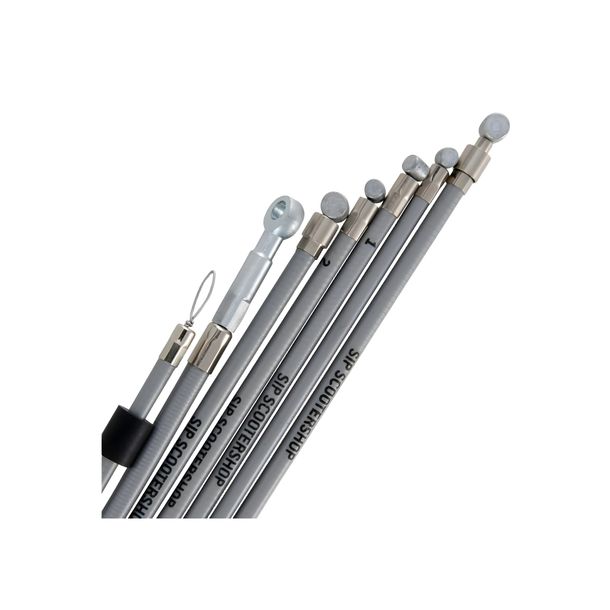 Seilzugkit SIP Performance Edelstahl für Vespa P80-150X, PX80-200E, Lusso 1° – Bild 1