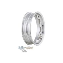 Jante Tubeless Pneu Large SIP Performance 2.50 Ø 10 pouces Aluminium poli pour Lambretta 125 LI, Special, GP, DL, 150 LI, Special, SX, GP, 175 TV, 200 TV, SX, GP, DL