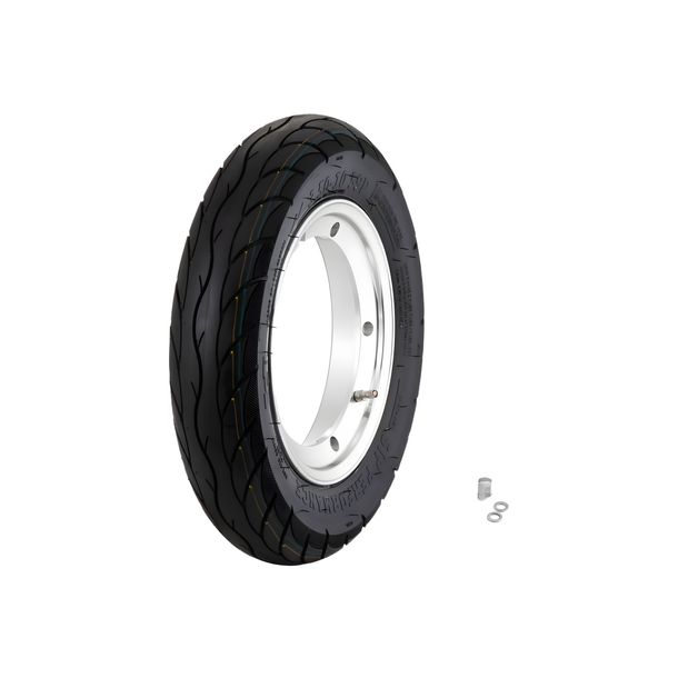 Komplettrad SIP Performance 3.50-10 Aluminium poliert Ø 10Zoll KBA 51612 für Vespa