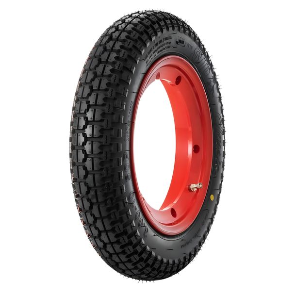 Komplettrad SIP Performance Classic 3.00-10 Aluminium rot Ø 10 Zoll KBA 51612 für Vespa