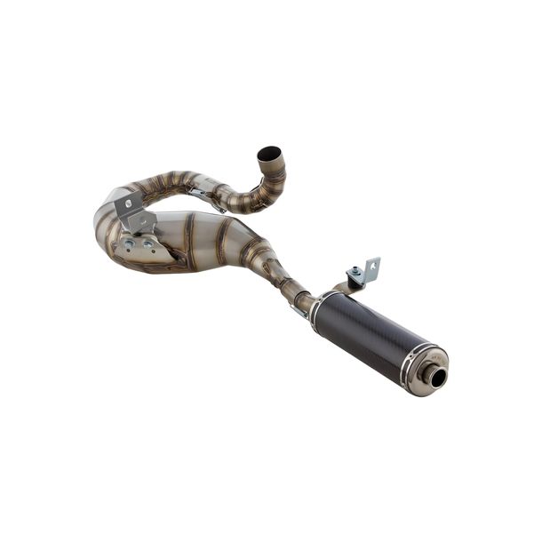Échappement de course en acier inoxydable et carbone SIP Performance 2.0 pour Vespa 200 Rally, P200E, PX200 E, Lusso jusqu'en 1994, Cosa 1 200