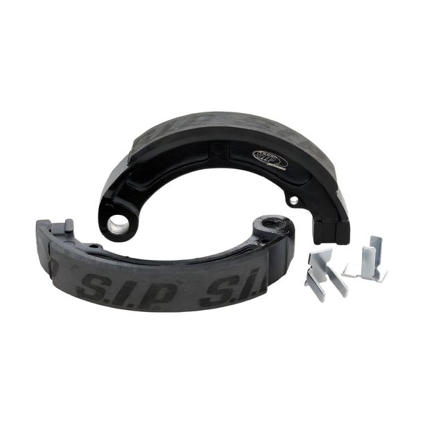 Mâchoires de frein noires SIP Performance 9 pouces 20 mm pour Vespa 50 N, L, R, S, Special V5A2-3T, SR, 90, 100 1°