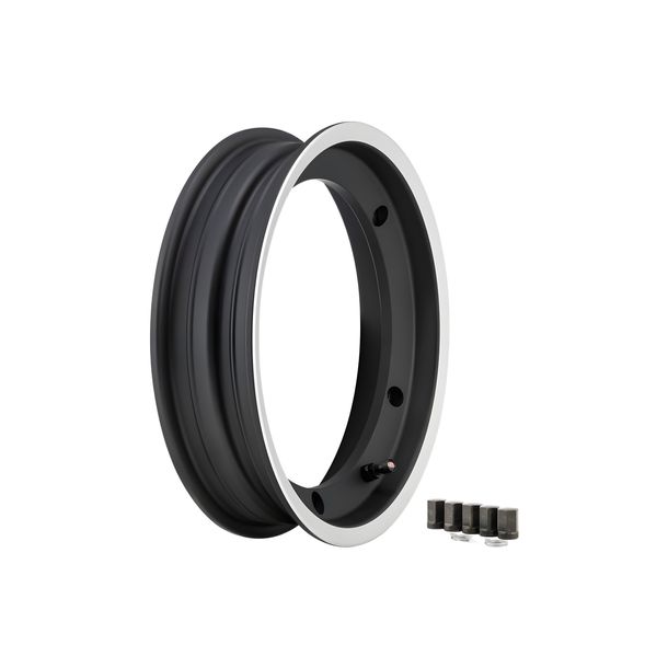 Cerchio tubeless SIP Performance 2.25 Ø 10 pollici nero opaco per Vespa 160 GS, 180 SS