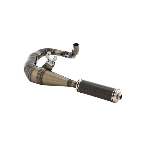 SIP Performance 2.0 steel racing exhaust, carbon damper for Vespa 125 GT, GTR, TS, 150 GL, Sprint, V, PX80-150, PE, Lusso, Cosa 1