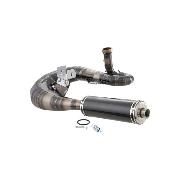 SIP Performance Camaro Design stainless steel carbon racing exhaust for Vespa 125 VNA-TS, 150 VBA-Super, PX80-150, PE, Lusso