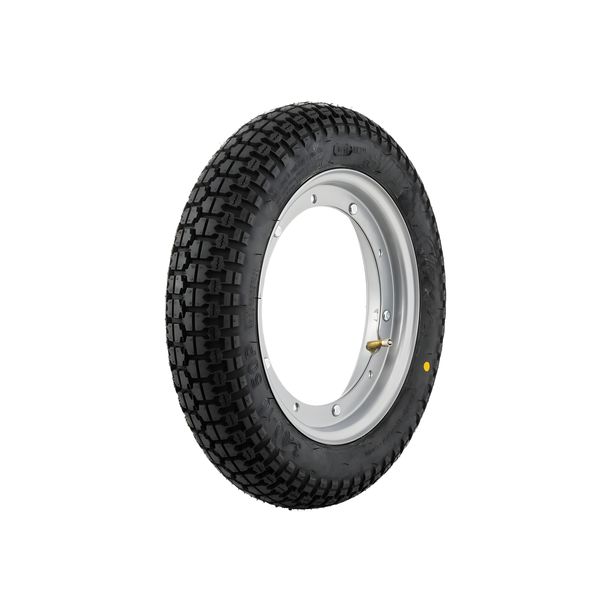 Komplettrad SIP Performance Classic 3.00-10 50P TL, TT 2.10-10 Zoll Stahl silber für Vespa 50-125