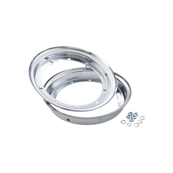 SIP Performance Special 100/80, 100/90-10 inch chrome rim for Vespa 50-125, PV, ET3, PK, S, XL, XL2, 125 GT-TS, 150 GL, GS VS5T, Sprint, V, T4, Rally, PX, PE, Lusso, T5, LML Star, DLX, Deluxe 2T, 4T
