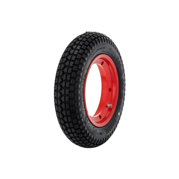 Roue complète SIP Performance Classic 3.50-10 aluminium rouge Ø 10 KBA 50163 pour Vespa